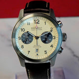 Bremont Automatic Chronograph Watch ALT1-C Date Cream Dial 43mm Chronometer Wristwatch B&P