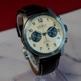 Bremont Automatic Chronograph Watch ALT1-C Date Cream Dial 43mm Chronometer Wristwatch B&P