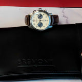 Bremont Automatic Chronograph Watch ALT1-C Date Cream Dial 43mm Chronometer Wristwatch B&P