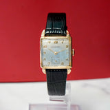 1948 Longines 14K Gold Tank Case 17 Jewels Cal. 10L Swiss 26mm Wristwatch