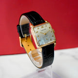 1948 Longines 14K Gold Tank Case 17 Jewels Cal. 10L Swiss 26mm Wristwatch