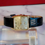 1948 Longines 14K Gold Tank Case 17 Jewels Cal. 10L Swiss 26mm Wristwatch