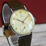 1944 Omega Jumbo Watch 35mm 15 Jewels Cal. 30T2 Ref. 2338/2 Wristwatch S.S.
