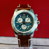 Breitling Colt Chronograph Watch A73388 Date Blue Dial 44mm S.S. - Quartz