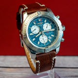 Breitling Colt Chronograph Watch A73388 Date Blue Dial 44mm S.S. - Quartz
