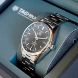 Tag Heuer Carrera Twin-Time Automatic Watch WV2115-0 GMT Date 39mm ALL S.S. Box & Papers