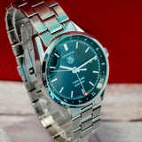 Tag Heuer Carrera Twin-Time Automatic Watch WV2115-0 GMT Date 39mm ALL S.S. Box & Papers