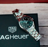 Tag Heuer Carrera Twin-Time Automatic Watch WV2115-0 GMT Date 39mm ALL S.S. Box & Papers