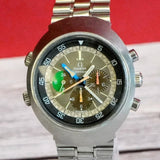 1969 Omega Flightmaster Chronograph Watch 143.013 Cal. 910 17 Jewels  43mm - ALL S.S. Original Bracelet