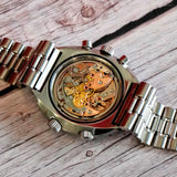 1969 Omega Flightmaster Chronograph Watch 143.013 Cal. 910 17 Jewels  43mm - ALL S.S. Original Bracelet