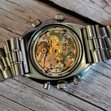 1969 Omega Flightmaster Chronograph Watch 143.013 Cal. 910 17 Jewels  43mm - ALL S.S. Original Bracelet