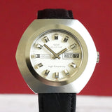 Vintage NOS Glycine Vacuum High Frequency Manual Watch 343.121 Day/Date 42mm SS