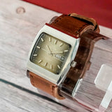1970s NOS Glycine Compressor High Frequency Automatic Watch 344.171 Day/Date 35mm S.S. TV-Shaped Case