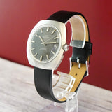 Vintage NOS Glycine Compressor Automatic Watch Date 37mm S.S. Cushion Case Swiss