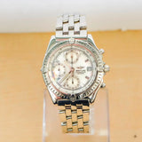 Breitling Chronomat Automatic Watch A13352 Date MOP Dial 40mm ALL S.S.