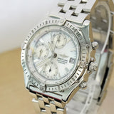 Breitling Chronomat Automatic Watch A13352 Date MOP Dial 40mm ALL S.S.