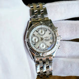 Breitling Chronomat Automatic Watch A13352 Date MOP Dial 40mm ALL S.S.