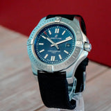 Breitling Colt Automatic Watch A17388 Chronometer Date Blue Dial 44mm S.S.