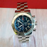 Breitling Avenger Skyland "Blue Thunder" Automatic Watch A13380 Chronograph Date 45mm ALL S.S.