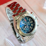Breitling Avenger Skyland "Blue Thunder" Automatic Watch A13380 Chronograph Date 45mm ALL S.S.