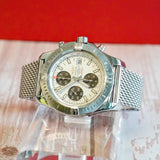 Breitling Colt Chronograph Automatic Watch A13388 Date 44mm ALL S.S. Mesh Band