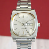 1977 Omega Seamaster Automatic Watch 166.0225 Day/Date Cal. 1022 "TV-Shaped" Case ALL S.S. - Original Omega Bracelet