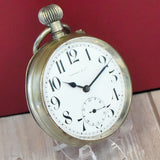 Vintage Tiffany & Co. Oversized "Goliath" Pocket Watch Openface 70mm Swiss Made