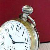 Vintage Tiffany & Co. Oversized "Goliath" Pocket Watch Openface 70mm Swiss Made