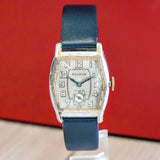 Bulova 1930 Sky King Watch Art Deco Two-Tone Case 17 Jewels Swiss Wristwatch