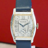 Bulova 1930 Sky King Watch Art Deco Two-Tone Case 17 Jewels Swiss Wristwatch