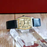 Bulova 1930 Sky King Watch Art Deco Two-Tone Case 17 Jewels Swiss Wristwatch