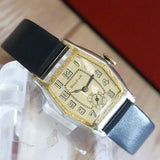 Bulova 1930 Sky King Watch Art Deco Two-Tone Case 17 Jewels Swiss Wristwatch