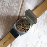 Bulova 1930 Sky King Watch Art Deco Two-Tone Case 17 Jewels Swiss Wristwatch