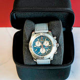 Breitling Colt Chronograph Watch A73388 Date Blue Dial 44mm S.S. Quartz COSC