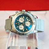 Breitling Colt Chronograph Watch A73388 Date Blue Dial 44mm S.S. Quartz COSC