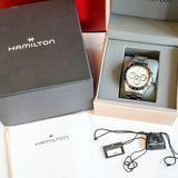 Hamilton Jazzmaster Performer Automatic Chronograph Watch H366060 42mm ALL S.S. - ALL Original 2-Box & Papers