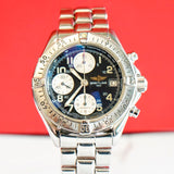 Breitling Colt Chronograph Automatic Watch A13035.1 Date 41mm Black Dial ALL S.S.