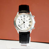Baume & Mercier Baumatic Chronograph Watch MV040122 Date 36mm S.S. - Original Strap & Clasp