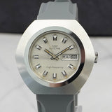 1970s NOS Glycine Vacumm High Frequency Mechanical Watch 343.121 Day/Date 42mm S.S.