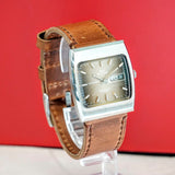 1970s NOS Glycine Compressor High Frequency Automatic Watch 344.171 Day/Date 35mm S.S. TV-Shaped Case