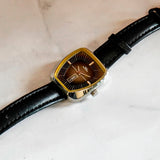 1960s Ladies Glycine Compressor Automatic Watch 365.201 Day/Date 28mm S.S. NOS