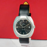 Vintage NOS Glycine Compressor Automatic Watch Date 37mm S.S. Cushion Case Swiss