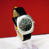 Vintage NOS Glycine Compressor Automatic Watch Date 37mm S.S. Cushion Case Swiss