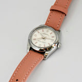 Ladies Rolex Oyster Perpetual 31 Watch Stainless Steel 177200 Pink Baton Markers