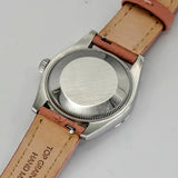 Ladies Rolex Oyster Perpetual 31 Watch Stainless Steel 177200 Pink Baton Markers