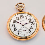 1922 Illinois Bunn Special Pocket Railroad Pocket Watch Lever Set 23 Jewels ADJ. 16s GF Swing Out Case