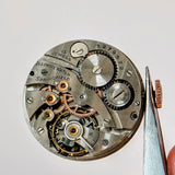 1929 Illinois Watch 15 Jewels Grade 903 Diamond & Ruby Dial 29mm Fancy Case USA