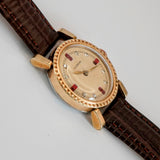 1929 Illinois Watch 15 Jewels Grade 903 Diamond & Ruby Dial 29mm Fancy Case USA