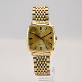 1972 Omega Geneve Automatic Watch 162.0010 Date 24 Jewels 32mm - ALL Gold S.S.