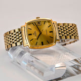 1972 Omega Geneve Automatic Watch 162.0010 Date 24 Jewels 32mm - ALL Gold S.S.